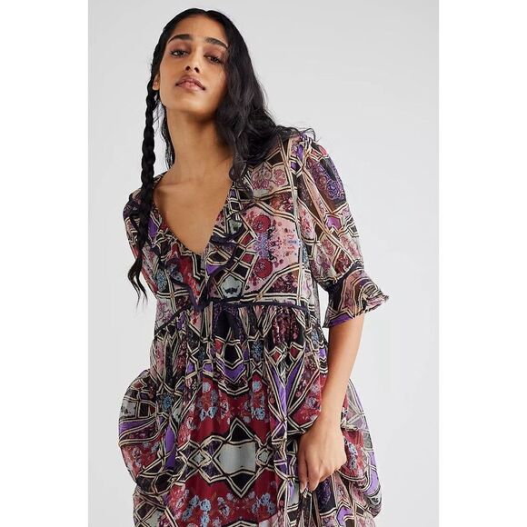 Free people - Carmella Maxi Dress Size M - Picture 9 of 9